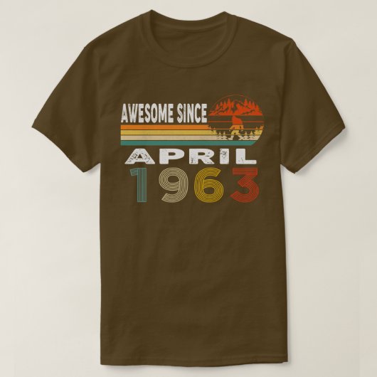 Phantastisch seit April 1963 T-Shirt (Design vorne)