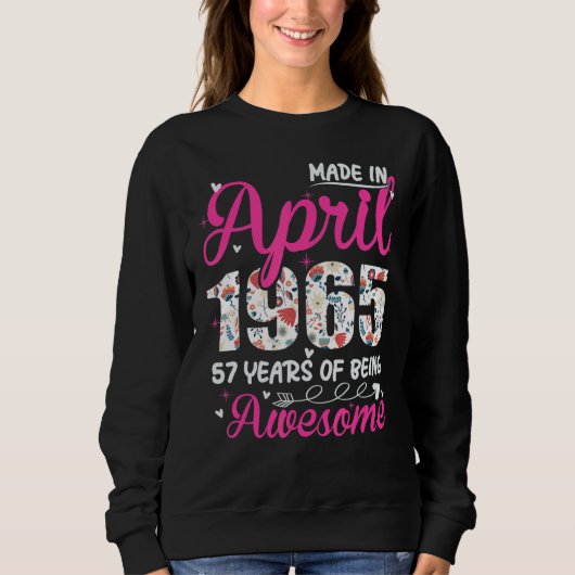phantastisch seit April 1965 Sweatshirt (Vorderseite)