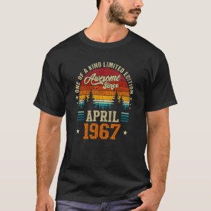 Phantastisch Seit April 1967 Vintag 55. Geburtstag T-Shirt