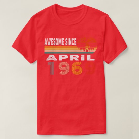 Phantastisch seit April 1969 T-Shirt (Design vorne)