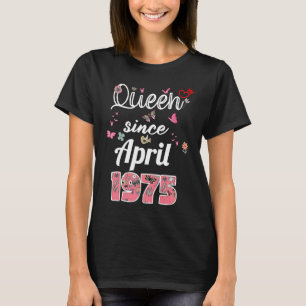 Phantastisch seit April 1975 Blume 1975 April Gebu T-Shirt