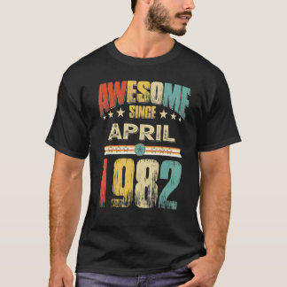 Phantastisch seit April 1982 40. Geburtstag 40 Jah T-Shirt