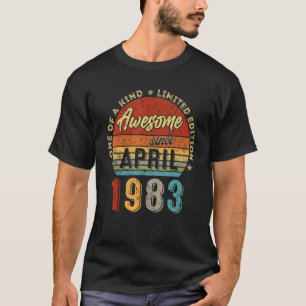 Phantastisch seit April 1983 Vintag 39. Geburtstag T-Shirt