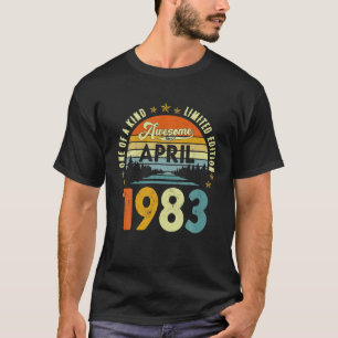 Phantastisch seit April 1983 Vintag 39. Geburtstag T-Shirt