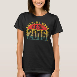 Phantastisch seit April 2016 7. Geburtstagskinder T-Shirt