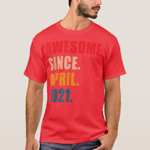 Phantastisch Seit April 2021 Vintag Personalisiert T-Shirt