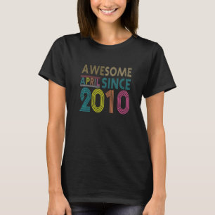 Phantastisch seit April Geboren im Jahr 2010 Vinta T-Shirt