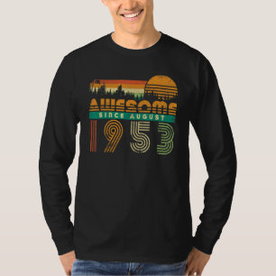 Phantastisch Seit August 1953 Großeltern Geburtsta T-Shirt
