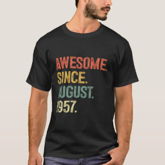 Phantastisch seit August 1957 66. Geburtstagsgesch T-Shirt