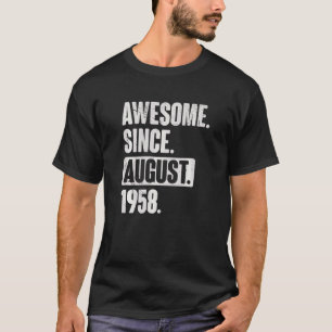 Phantastisch seit August 1958 64 Jahre alt 64 Jahr T-Shirt