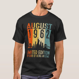 Phantastisch Seit August 1962 60. Geburtstag Vinta T-Shirt