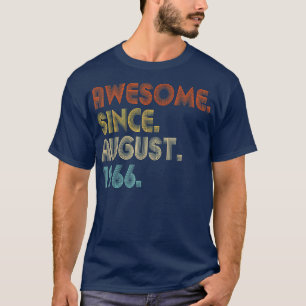 Phantastisch Seit August 1966 Vintag 56. Geburtsta T-Shirt