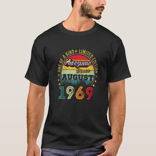 Phantastisch seit August 1969 53 Jahre alt 53. Geb T-Shirt (Vorderseite)