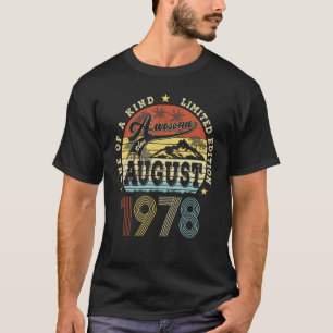 Phantastisch seit August 1978 45 Jahre alt 45 Jahr T-Shirt
