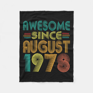 Phantastisch seit August 1978 Jahre 47. Geburtstag Fleecedecke