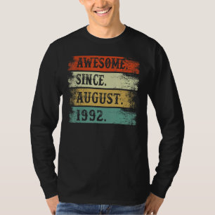 Phantastisch seit August 1992 30. Geburtstag 30 Ja T-Shirt