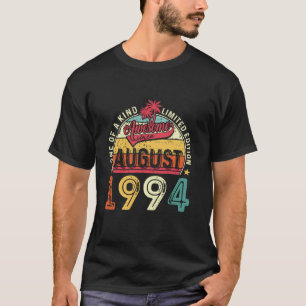 Phantastisch seit August 1994 30. Geburtstag Retro T-Shirt