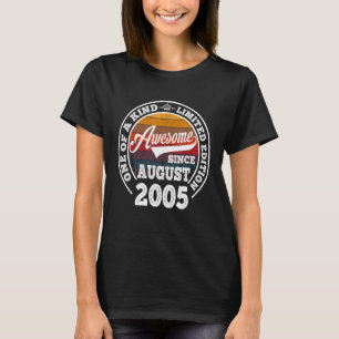 Phantastisch seit August 2005 17. Geburtstag 17 Ja T-Shirt