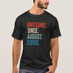 Phantastisch Seit August 2008 14. Geburtstag 14 Ja T-Shirt