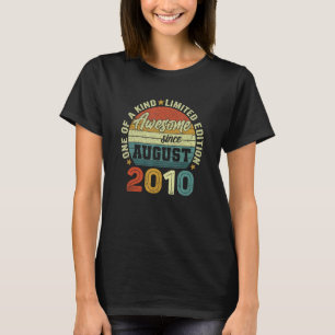 Phantastisch Seit August 2010 12. Geburtstag T-Shirt