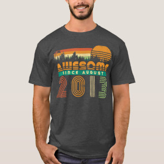Phantastisch seit August 2013 Kinder Jungen Mädche T-Shirt
