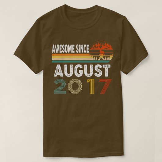 Phantastisch seit August 2017 T-Shirt (Design vorne)