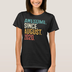 Phantastisch Seit August 2020 2. Geburtstag 2 Jahr T-Shirt