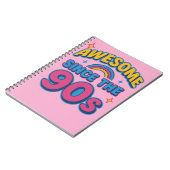 Phantastisch seit den 90er Jahren - farbenfroher R Notizblock (Linke Seite)