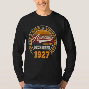 Phantastisch Seit Dezember 1927 95. Geburtstag 95 T-Shirt