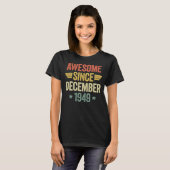 Phantastisch seit Dezember 1949 T-Shirt (Vorne ganz)
