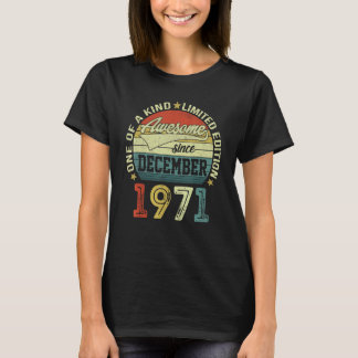 Phantastisch seit Dezember 1971 51 Jahre alter Tag T-Shirt