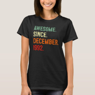 Phantastisch Seit Dezember 1992 30. Geburtstag 30. T-Shirt