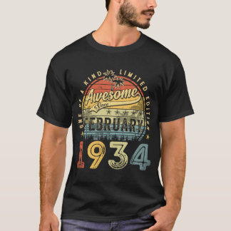 phantastisch seit Februar 1934 89 Jahr T-Shirt