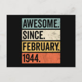 Phantastisch seit Februar 1944 Geburtstag Postkarte (Vorderseite)