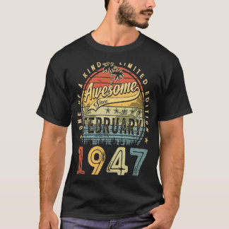 phantastisch seit Februar 1947 76 Jahr T-Shirt