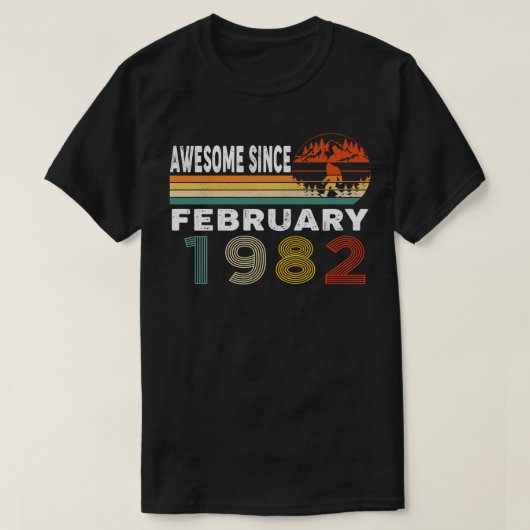 Phantastisch seit Februar 1982 T-Shirt (Design vorne)