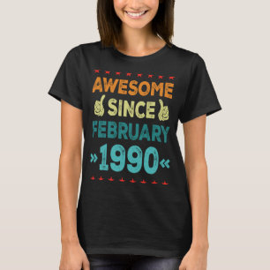 Phantastisch seit Februar 1990 33 Jahre alt 33. Ge T-Shirt