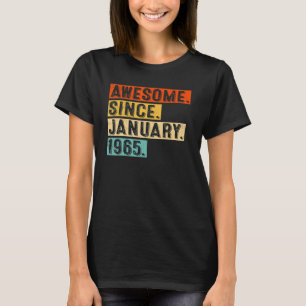 Phantastisch seit Januar 1965 58. Geburtstag Retro T-Shirt