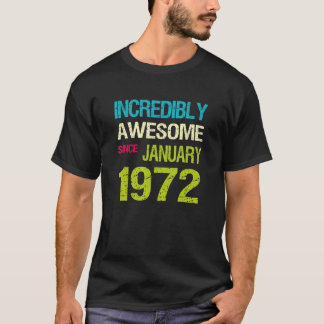 Phantastisch seit Januar 1972 T-Shirt
