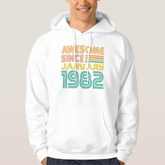 Phantastisch seit Januar 1982, Geburtstag Hoodie (Vorderseite)