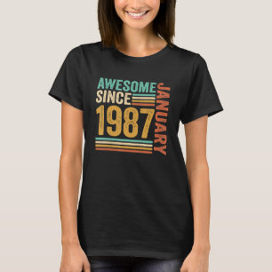 Phantastisch seit Januar 1987 36. Geburtstag 36 Ja T-Shirt