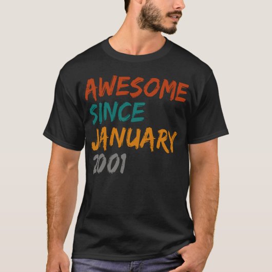 phantastisch seit Januar 2001 T-Shirt (Vorderseite)