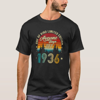 Phantastisch seit Juli 1936 86. Geburtstag 86 Jahr T-Shirt