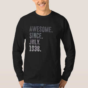 Phantastisch Seit Juli 1938 84. Geburtstag Vintag  T-Shirt