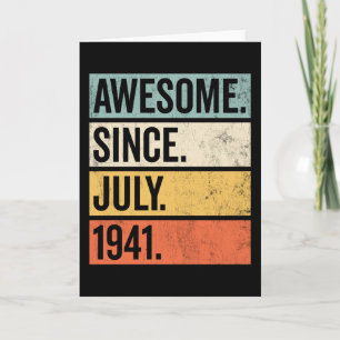 Phantastisch seit Juli 1941 Geburtstag Retro Karte