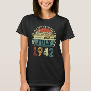 Phantastisch seit Juli 1942 80 Jahre alt 80. Gebur T-Shirt