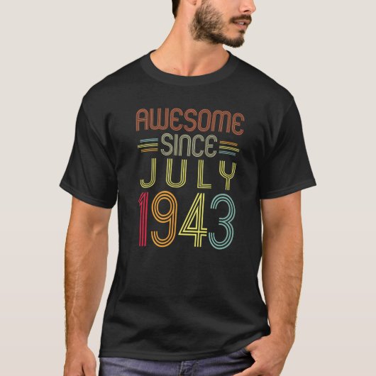 phantastisch seit Juli 1943 79 Jahre Ol T-Shirt (Vorderseite)