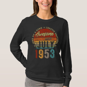 Phantastisch seit Juli 1953 Vintag 69. Geburtstag T-Shirt