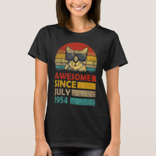 Phantastisch seit Juli 1954 69. Geburtstagskatze T-Shirt