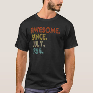 Phantastisch Seit Juli 1954 Vintag 68. Geburtstag T-Shirt